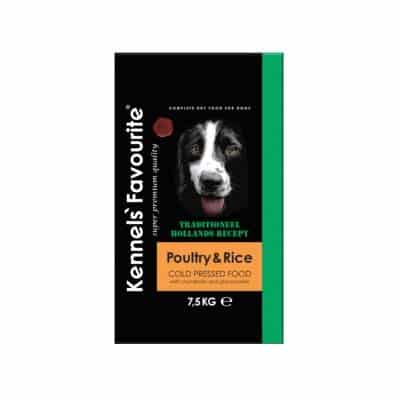 Kennels` Favourite Poultry Rice šalto spaudimo pašaras 7,5kg