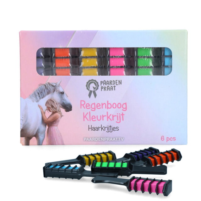 Įvairių spalvų kreidelės skirtos žirgo karčiams dažyti, saugios žirgams, nusiplauna su šampūnu