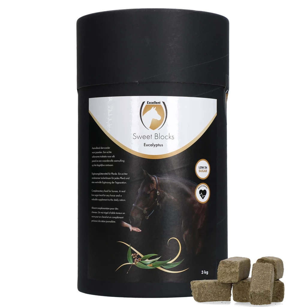 sweet eucalyptus block, eukaliptas, skanėstai žirgams, žirgui
